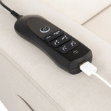 Monogram by Namesake Willa Deluxe Power Recliner and Swivel Glider with Heat & Massage