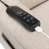Monogram by Namesake Willa Deluxe Power Recliner and Swivel Glider with Heat & Massage