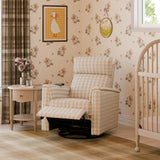 Monogram by Namesake Willa Deluxe Power Recliner and Swivel Glider with Heat & Massage