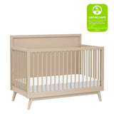 Babyletto Palma 4-in-1 Convertible Crib with Toddler Bed Conversion Kit + 7-Drawer Double Dresser