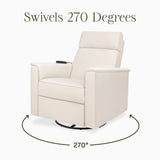 Monogram by Namesake Willa Deluxe Power Recliner and Swivel Glider with Heat & Massage