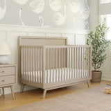 Babyletto Palma 4-in-1 Convertible Crib with Toddler Bed Conversion Kit + 7-Drawer Double Dresser
