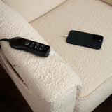 Monogram by Namesake Willa Deluxe Power Recliner and Swivel Glider with Heat & Massage