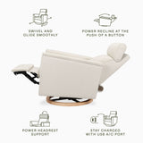 Monogram by Namesake Willa Plus Power Glider Recliner + Power Headrest