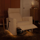 Monogram by Namesake Willa Deluxe Power Recliner and Swivel Glider with Heat & Massage