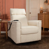 Monogram by Namesake Willa Deluxe Power Recliner and Swivel Glider with Heat & Massage