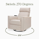 Monogram by Namesake Willa Deluxe Power Recliner and Swivel Glider with Heat & Massage