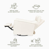 Monogram by Namesake Willa Plus Power Glider Recliner + Power Headrest