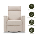 Monogram by Namesake Willa Deluxe Power Recliner and Swivel Glider with Heat & Massage